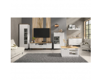 Vešiakový panel Velis 80 - biela / dub evoke