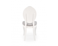 Jedálenská stolička Velo - biela / sivá