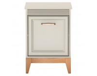 Nočný stolík Vendy W-11 - kašmír krémová / dub