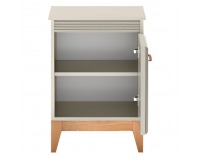 Nočný stolík Vendy W-11 - kašmír krémová / dub