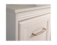 Dvojdverová komoda so zásuvkou Vendy W-4 - kašmír krémová / dub