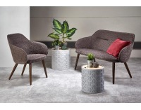 Kreslo Verano - tmavosivá / orech