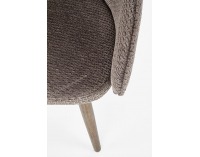 Kreslo Verano - tmavosivá / orech