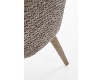 Kreslo Verano - tmavosivá / orech
