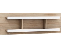 Polica Verin VRN-03 - sonoma svetlá / biely lesk