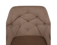 Jedálenské kreslo Verio - svetlohnedá (Velvet) / čierna