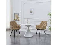 Jedálenské kreslo Verio New - béžová (Velvet) / čierna