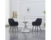 Jedálenské kreslo Verio New - čierna (Velvet) / čierna