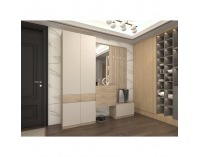 Zrkadlo na stenu Vertio LUS63 - dub sonoma / kašmír