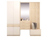 Vešiakový panel Vertio WIE67 - dub sonoma / kašmír