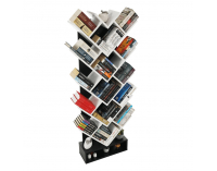 Regál Vevey - biela / čierna