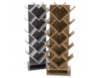 Regál Vevey - hnedosivý dub