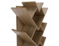 Regál Vevey - hnedosivý dub