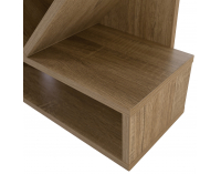 Regál Vevey - hnedosivý dub