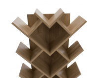 Regál Vevey - hnedosivý dub