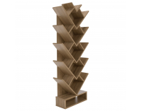 Regál Vevey - hnedosivý dub