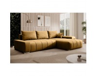 Rohová sedačka s rozkladom Vezan Roh L/P - horčicová