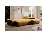 Rohová sedačka s rozkladom Vezan Roh L/P - horčicová