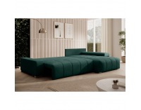 Rohová sedačka s rozkladom Vezan Roh L/P - smaragdová