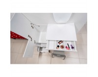 Viacúčelový stôl pre krajčírky Tailor - biela