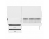 Viacúčelový stôl pre krajčírky Tailor - biela