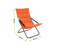 Plážové lehátko Vicare - oranžová