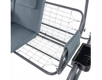 Záhradná hojdačka Victoria - antracit / sivá