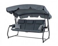 Záhradná hojdačka Victoria - antracit / sivá