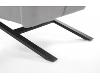 Dizajnové kreslo Victus - tmavosivá / čierna