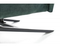 Dizajnové kreslo Victus - tmavozelená / čierna