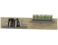 Obývacia izba Vilander - sivý grafit / dub artisan