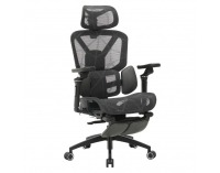 Kancelárske kreslo Vilmer - tmavosivá / čierna