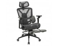 Kancelárske kreslo Vilmer - tmavosivá / čierna
