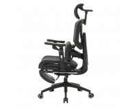 Kancelárske kreslo Vilmer - tmavosivá / čierna