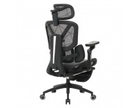 Kancelárske kreslo Vilmer - tmavosivá / čierna