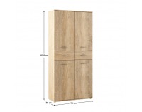 Botníková skriňa / regál Vilot - dub sonoma