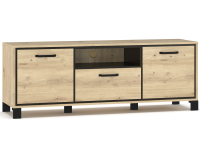 TV stolík Vinap TV-2D1DRWR - dub artisan / wenge tmavá