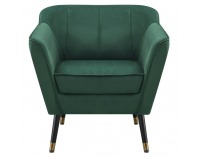 Dizajnové kreslo Vioda - zelená (Velvet) / čierna / zlatá