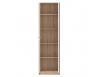 Dvojdverová policová skriňa Vira Mecki New - dub sonoma / biela