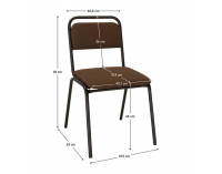 Konferenčná stolička Visitor - hnedá