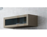 Vitrína na stenu so sklom Vigo 90 - latte / latte lesk