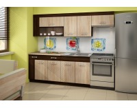 Kuchyňa Viza Plus - sonoma tmavá / sonoma svetlá