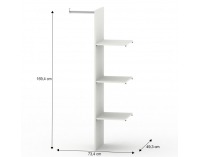 Priečka do šatníkovej skrine Ria VVS-005-00 - biela