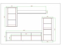 Obývacia stena Carry - vanilka / nocce sorrento