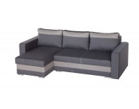 Rohová sedačka s rozkladom Aleksander L/P - šenil šedý (inari 96) / sivá (inari 90)