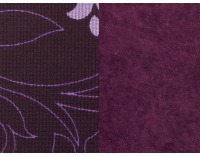 Rozkladacia pohovka s úložným priestorom Zico - bavlna kvety fialové / suedine fialový