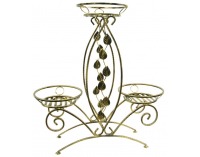 Stojan na kvety KWK-668 - zlato-bronzová