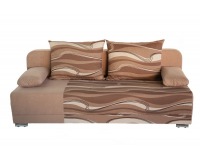 Rozkladacia pohovka s úložným priestorom Zico - vlny béžové / suedine béžový