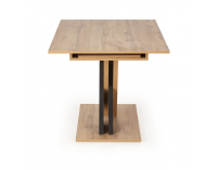 Rozkladací jedálenský stôl Xarelto - dub wotan / čierna
