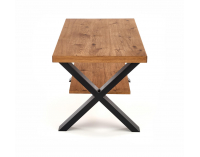 Konferenčný stolík Xavier - dub svetlý / čierna